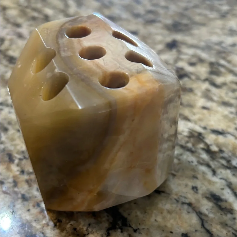 Marble Stone Pen & Pencil Holder